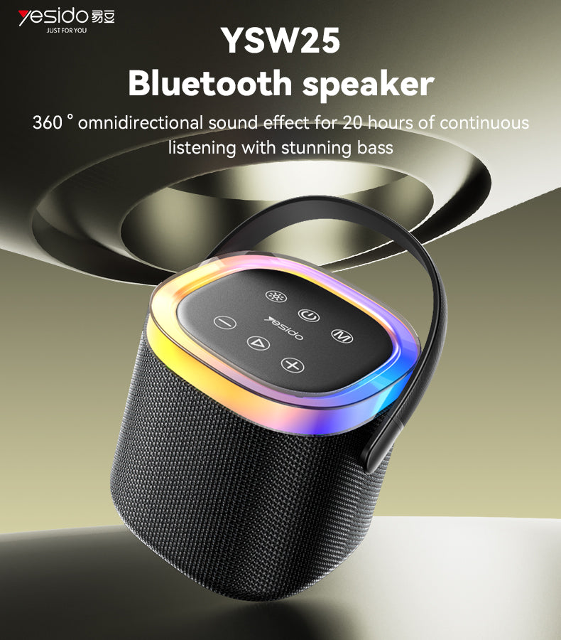 SPEAKER YESIDO YSW25 BLACK