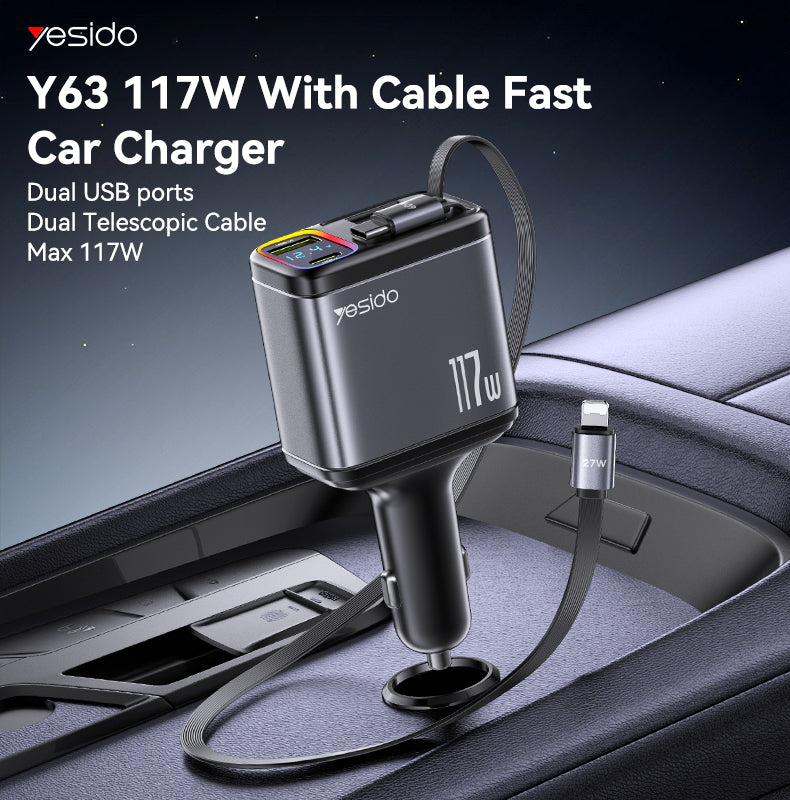 117W car charger Y63