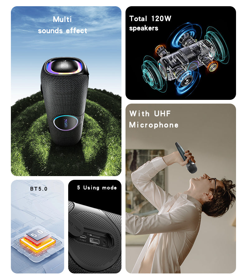 SPEAKER YESIDO YSW21 BLACK