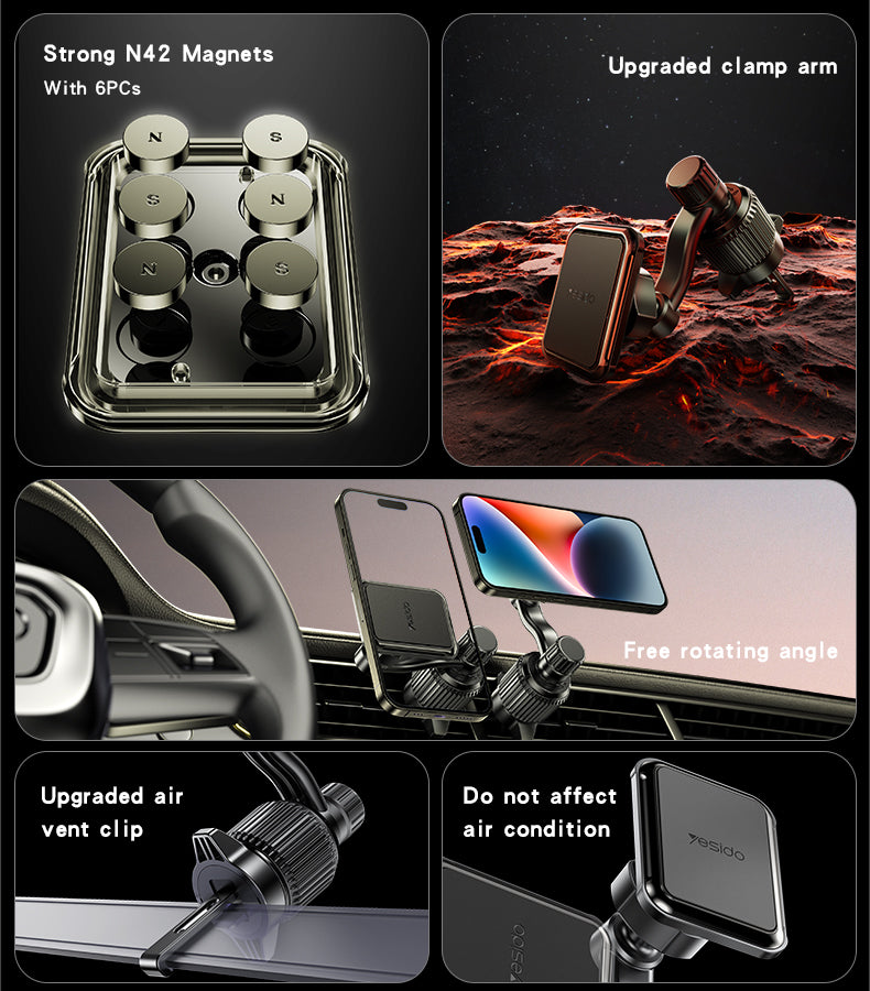 Magnetic Air Vent Phone Holder C244