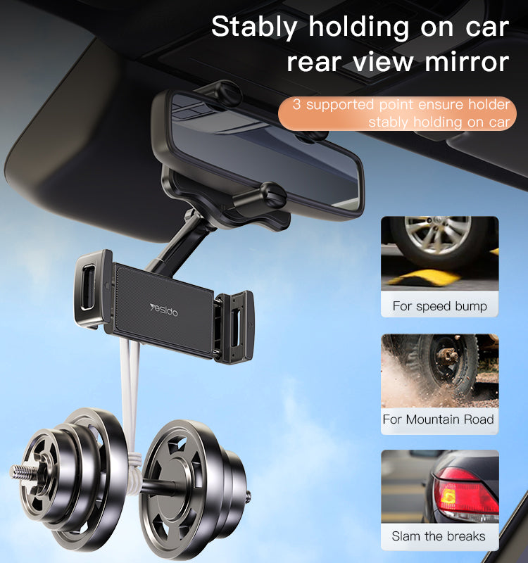 HOLDER YESIDO C196 Black