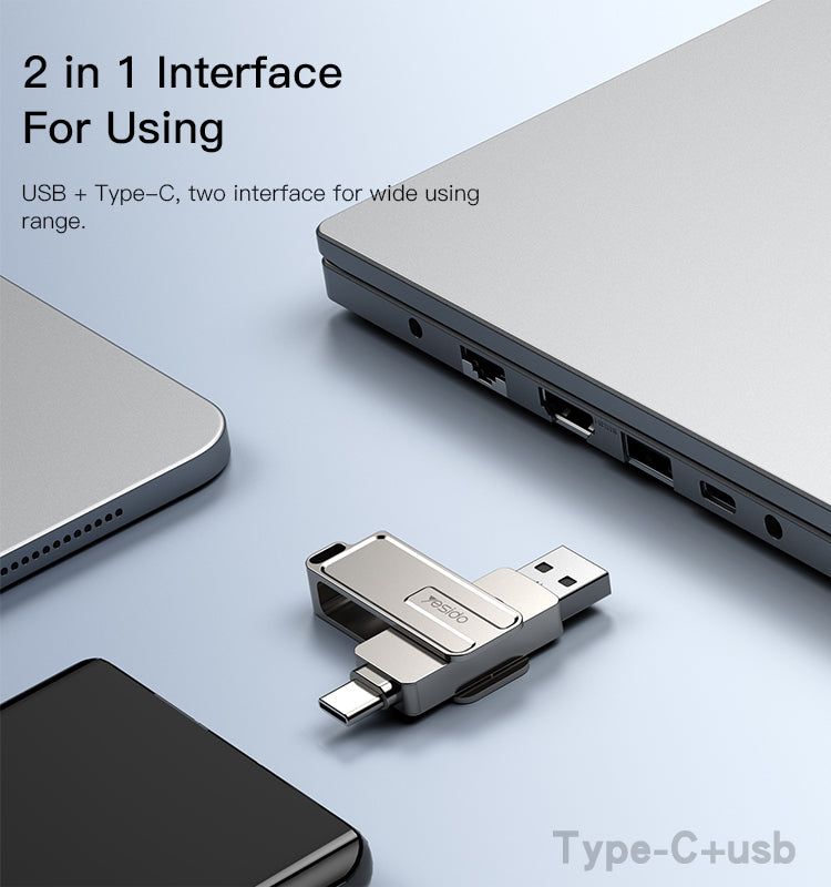 2 in 1 Type-C, USB-A adapter memory stick FL17