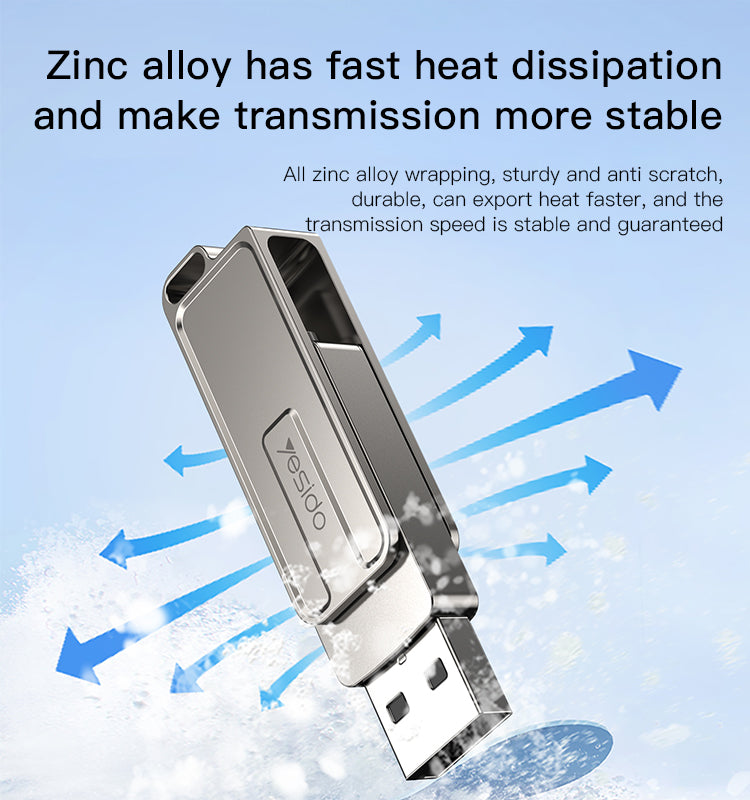 2 in 1  Lightning, USB-A,adapter memory stick FL16