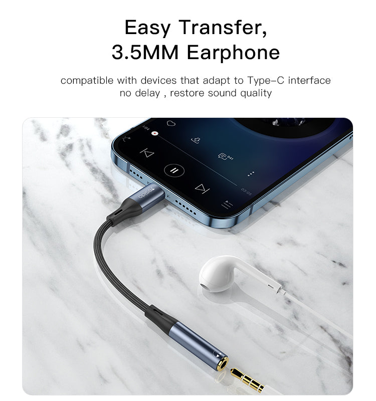 Aux cable YESIDO YAU37 BLACK