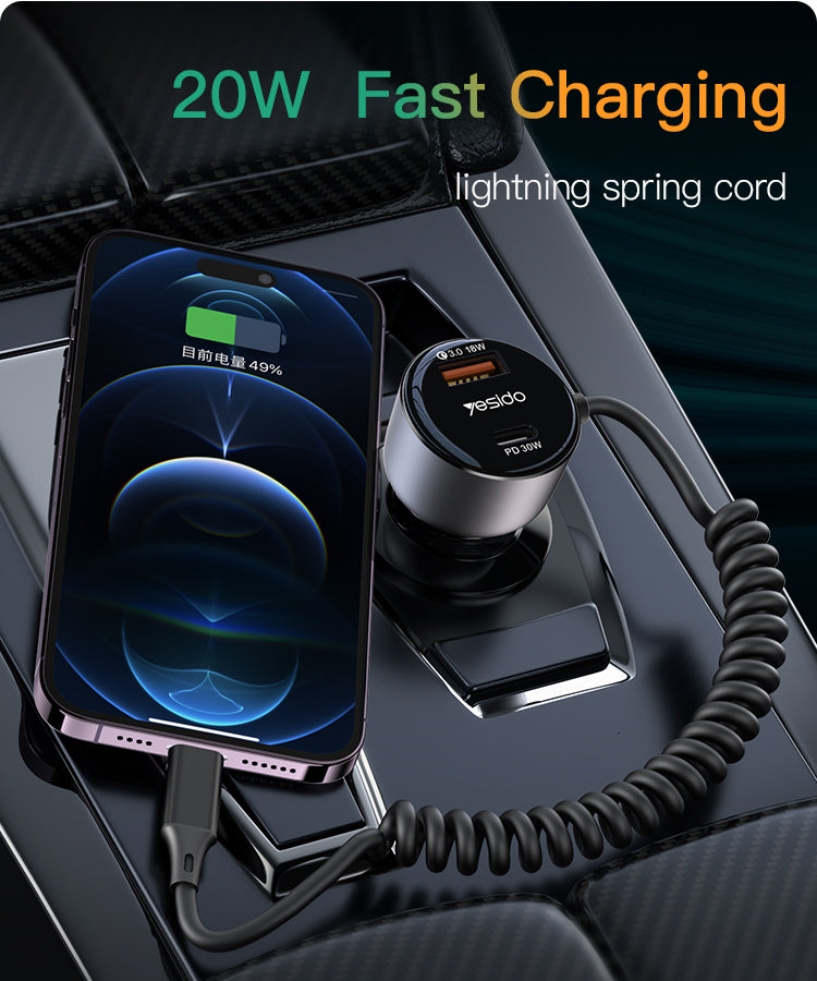 Car charger YESIDO Y57 BLACK