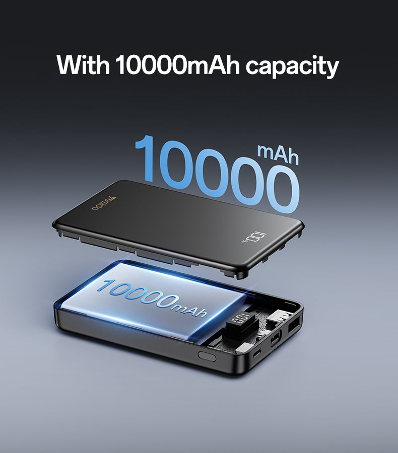 Power bank YESIDO YP75 BLACK