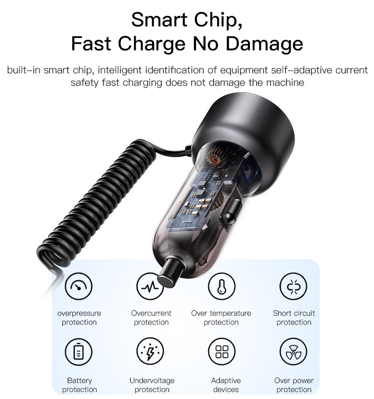 Car charger YESIDO Y58 BLACK