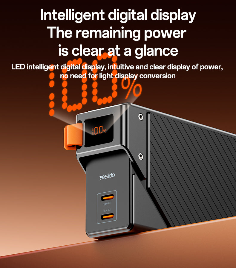Power bank YESIDO YP76 BLACK