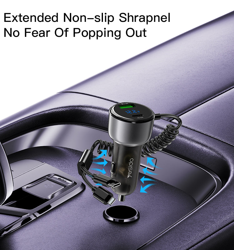 Car charger YESIDO Y58 BLACK