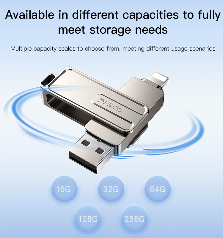 2 in 1  Lightning, USB-A,adapter memory stick FL16