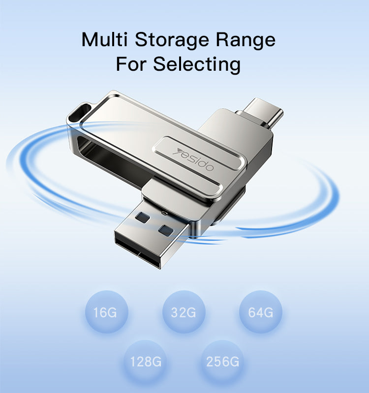 2 in 1 Type-C, USB-A adapter memory stick FL17