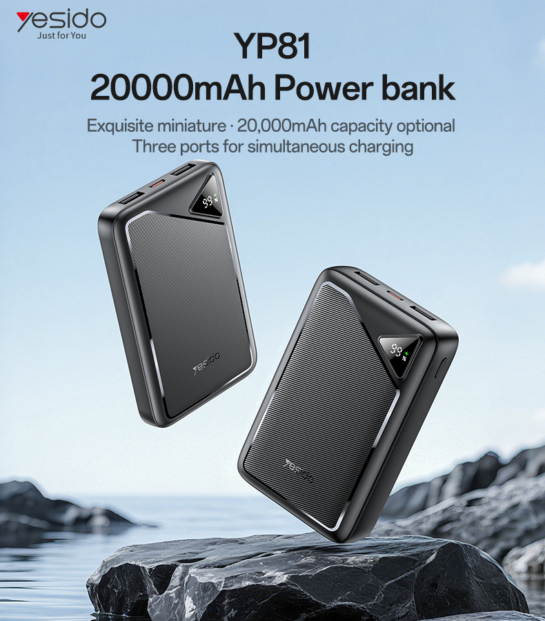 Power bank YESIDO YP81 BLACK