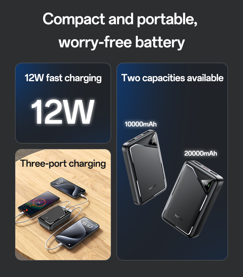 Power bank YESIDO YP81 BLACK