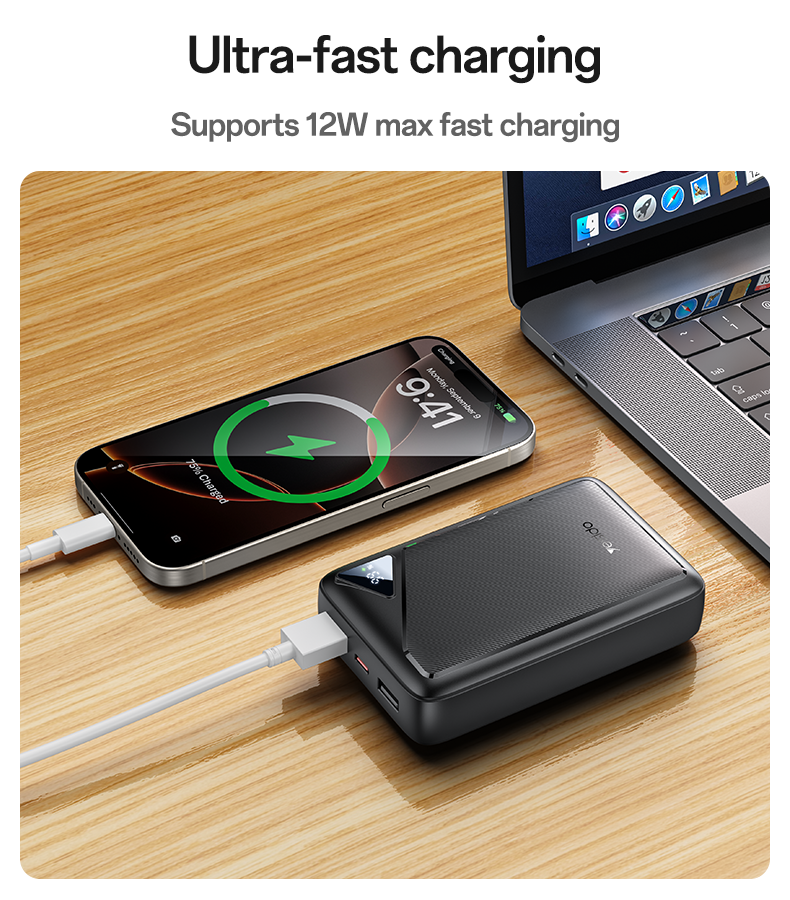 Power bank YESIDO YP81 BLACK