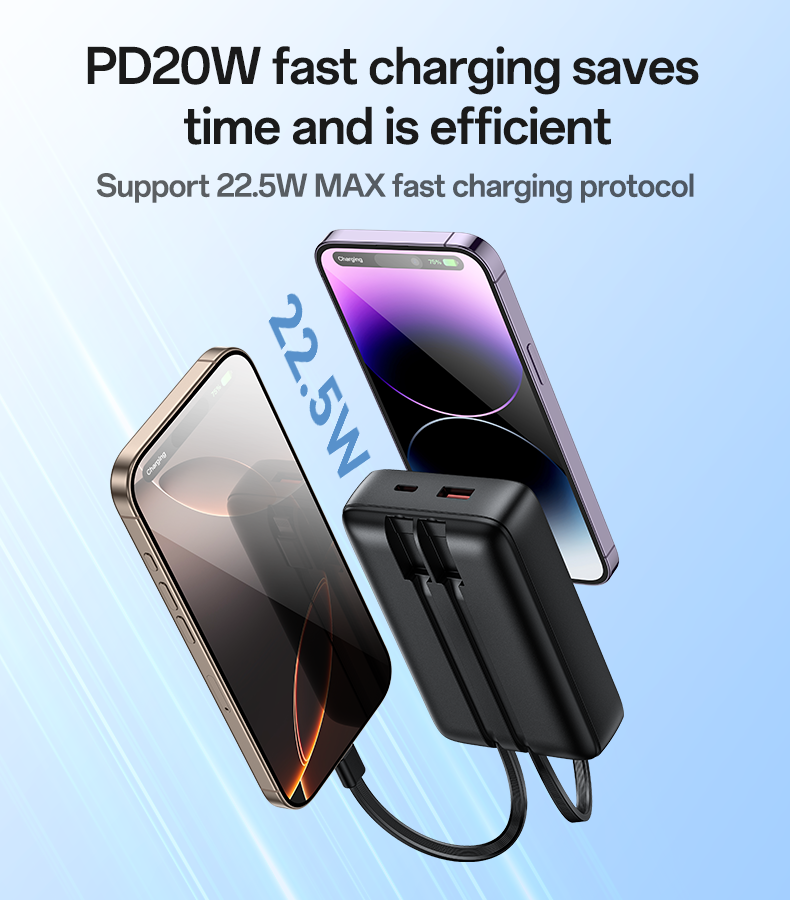 Power bank YESIDO YP85 BLACK