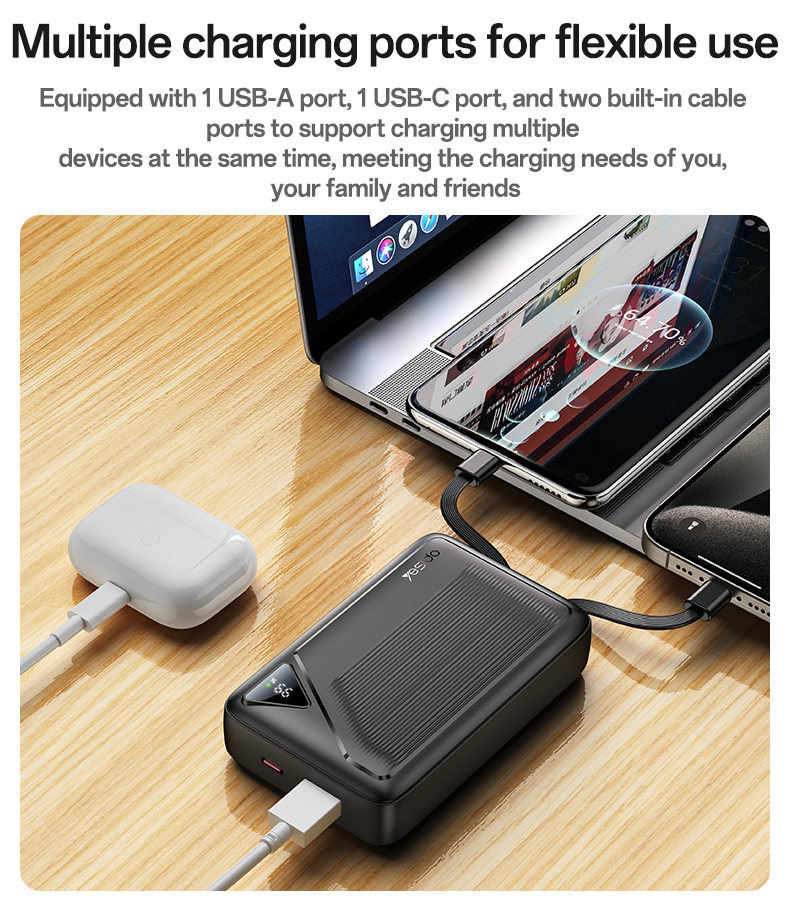 Power bank YESIDO YP85 BLACK