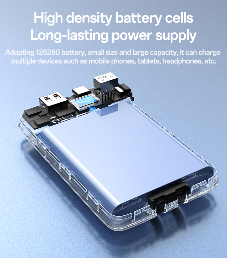 Power bank YESIDO YP85 BLACK