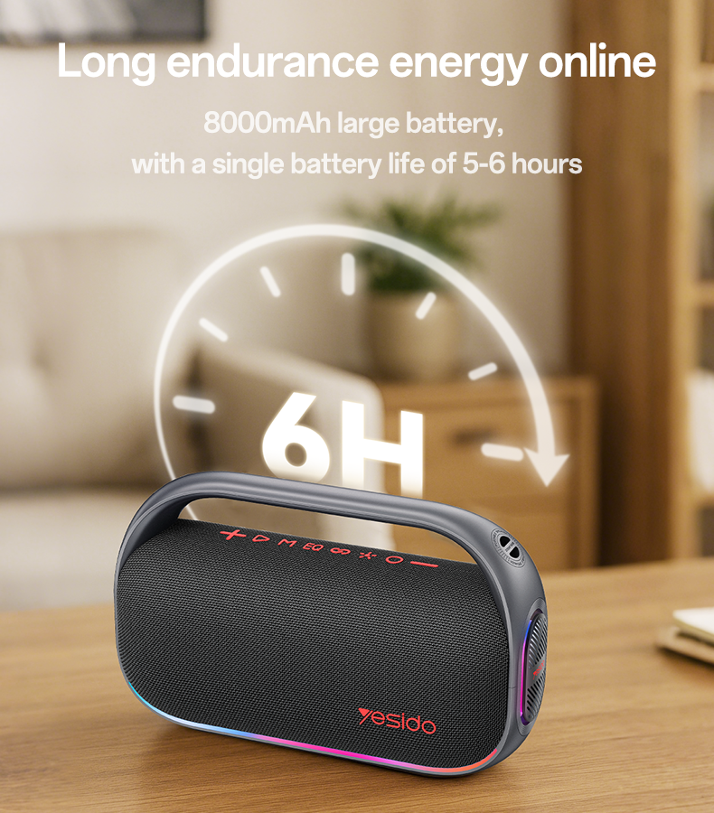 SPEAKER YESIDO YSW31 BLACK