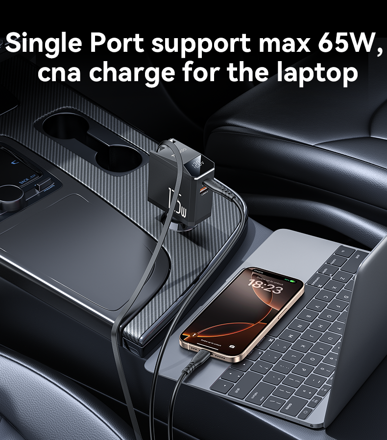 CAR CHARGER YESIDO Y71 Black