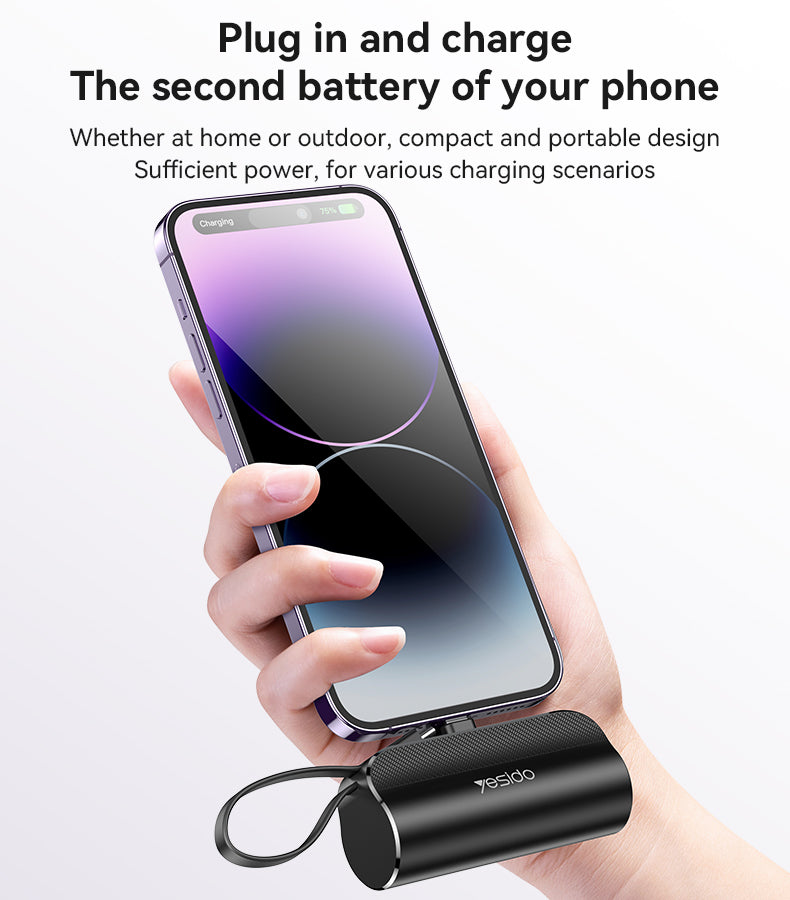 Power bank YESIDO YP68 BlACK