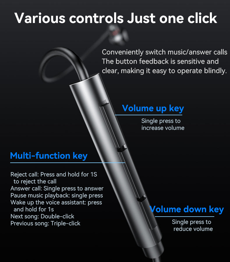 EARPHONE YESIDO YH49 BLACK
