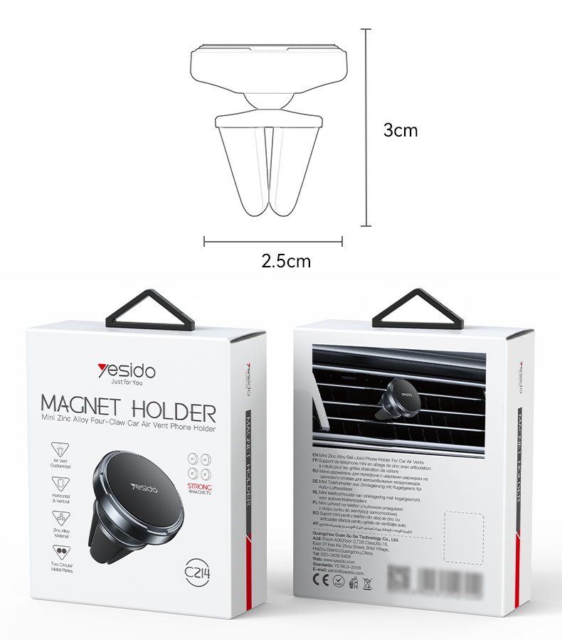 HOLDER YESIDO C214 Black