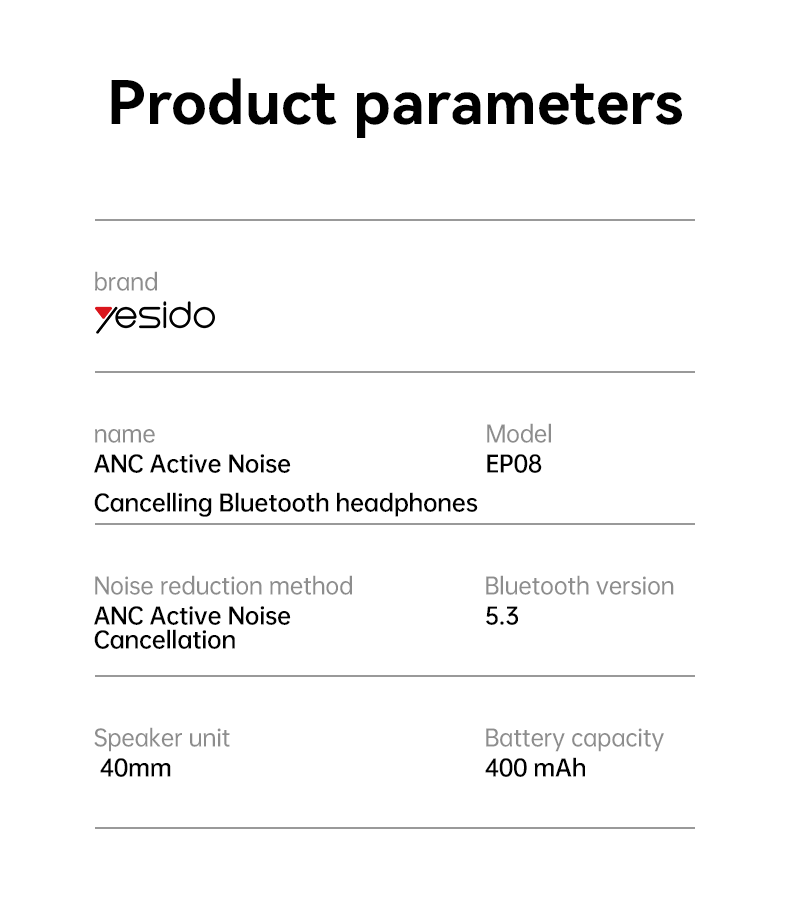 HEADSET YESIDO EP08 BLACK