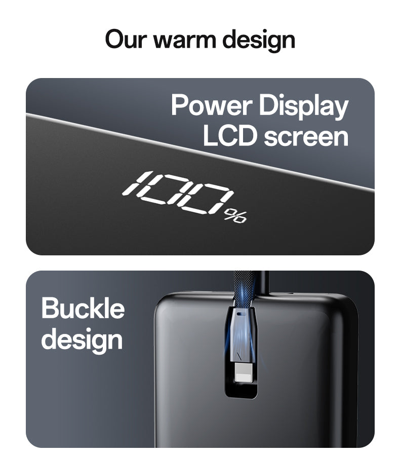 Power bank YESIDO YP75 BLACK