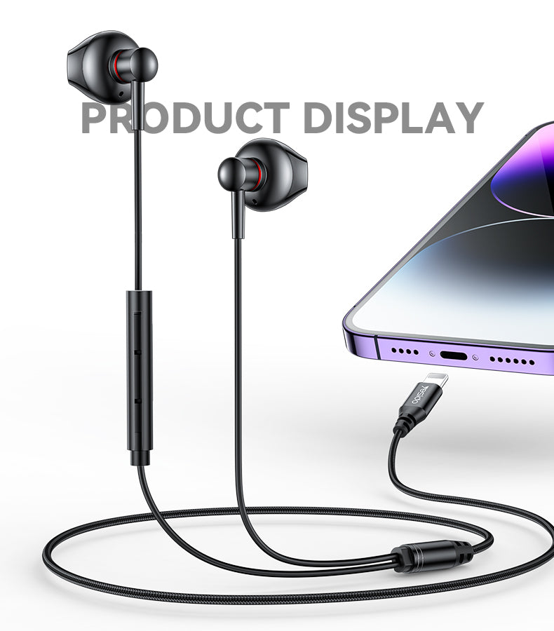 EARPHONE YESIDO YH48 Black