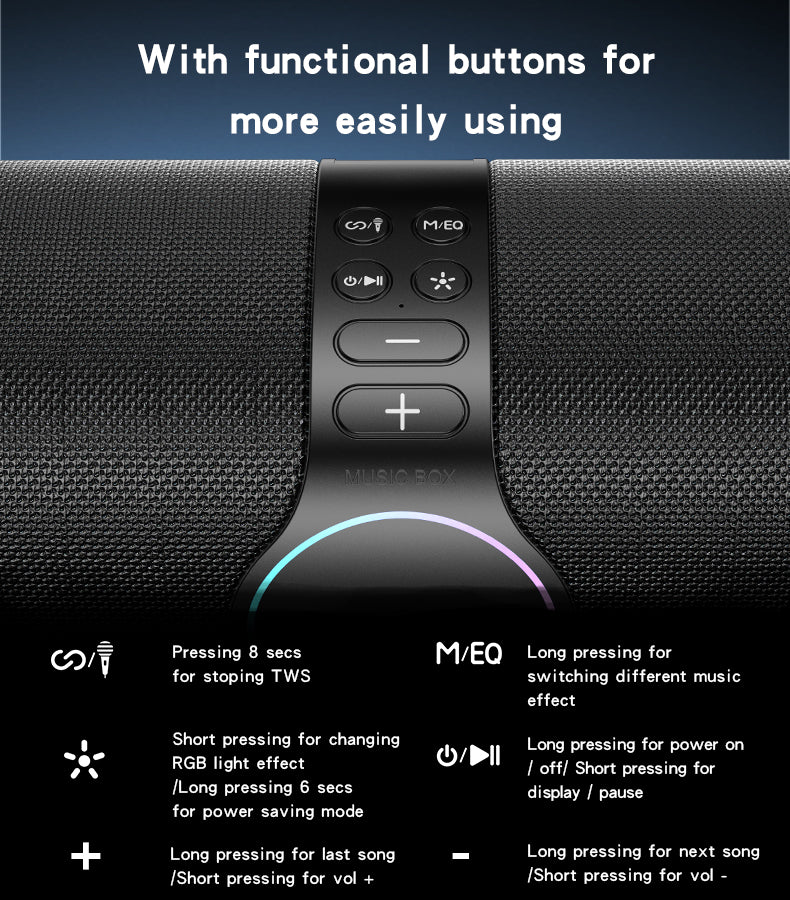 SPEAKER YESIDO YSW21 BLACK
