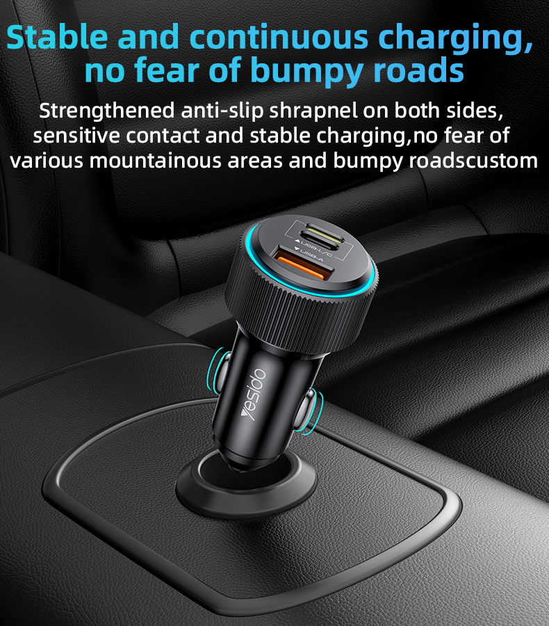 38W Fast Charging Car Charger Y60