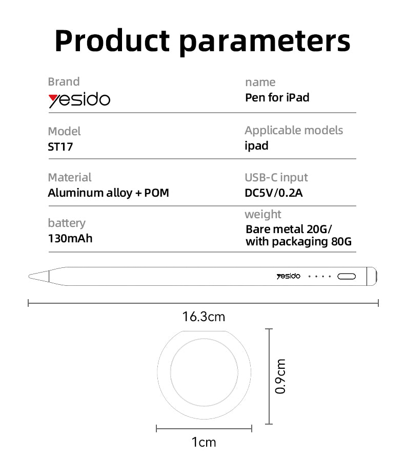 PEN YESIDO ST17 WHITE