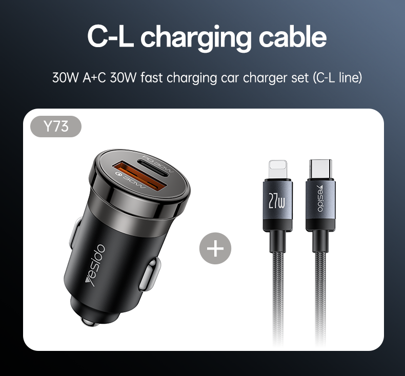 Car charger YESIDO Y73 BLACK
