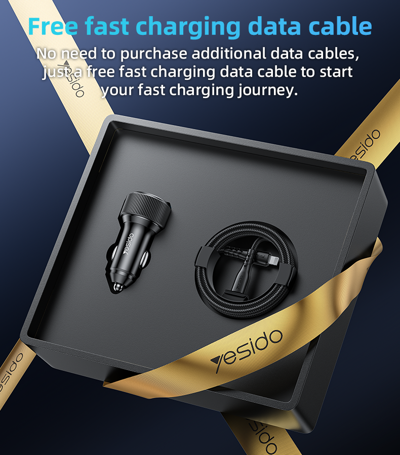 38W Fast Charging Car Charger Y60