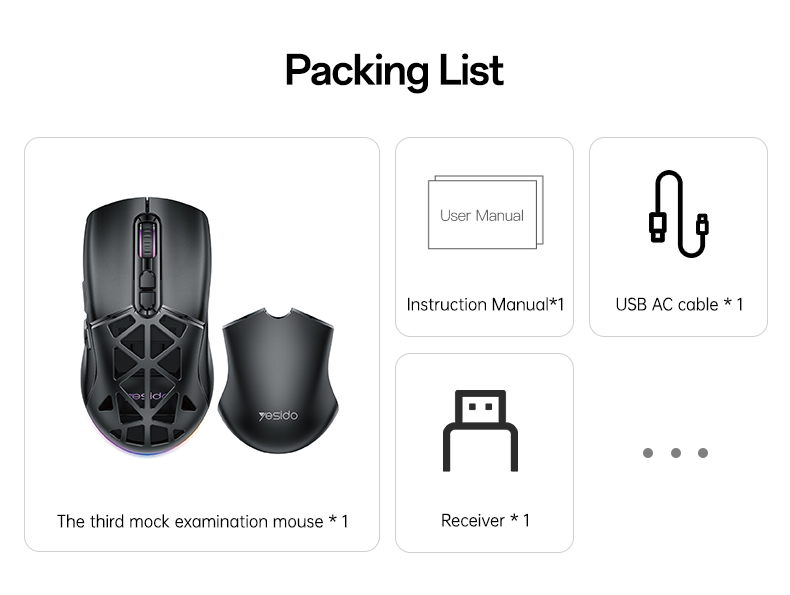 Mouse YESIDO KB46 BLACK