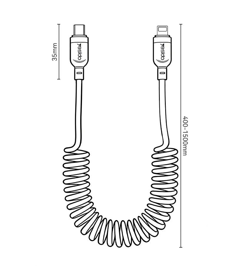 CABLE YESIDO CA205P BLACK