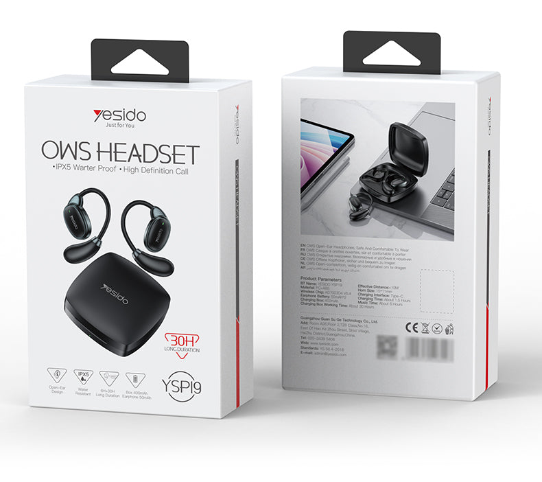 AIRPOD YESIDO YSP19 BLACK
