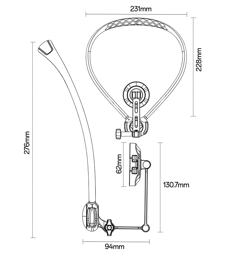 HOLDER YESIDO C232 BlACK