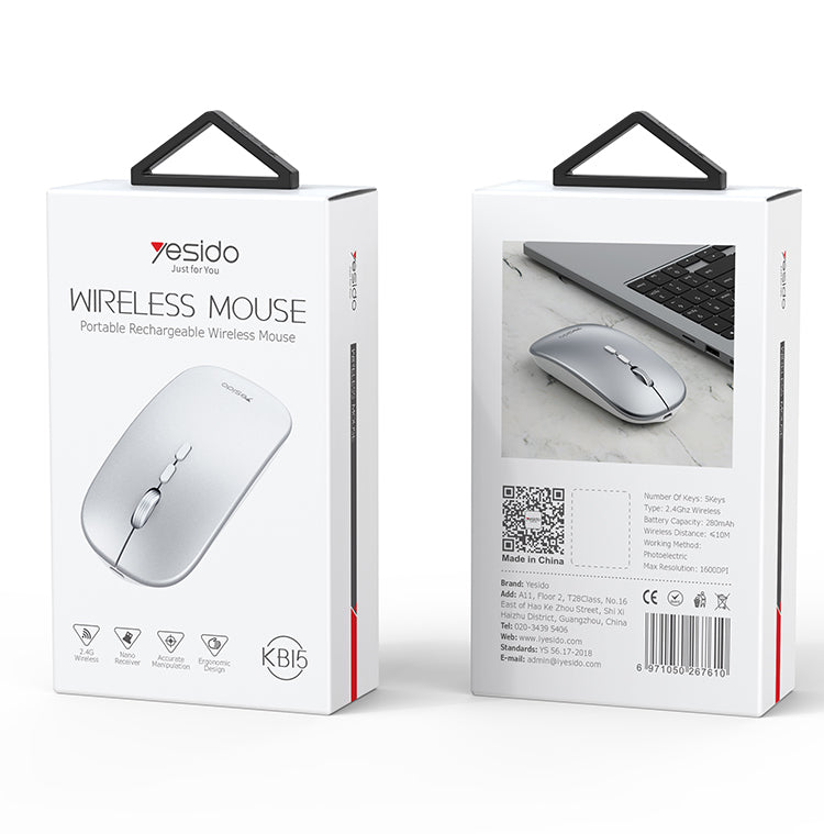 Mouse YESIDO KB15 WHITE