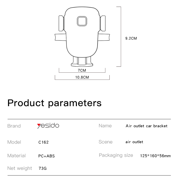 Car holder C162
