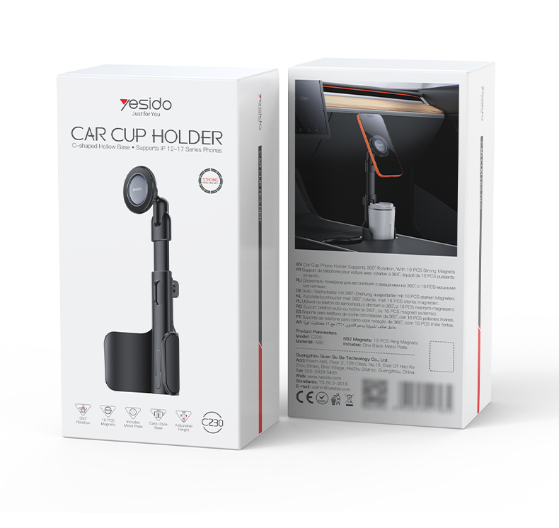 HOLDER YESIDO C230 BLACK