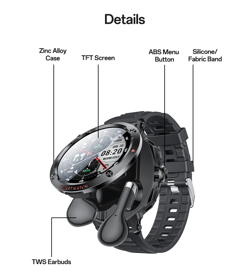 Sports Watch YESIDO IO50 BLACK