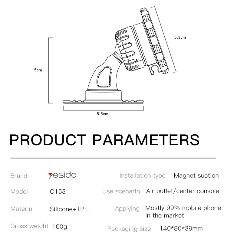 Magnetic car holder C153
