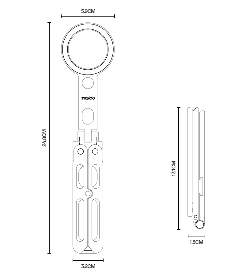 HOLDER YESIDO C231 GRAY