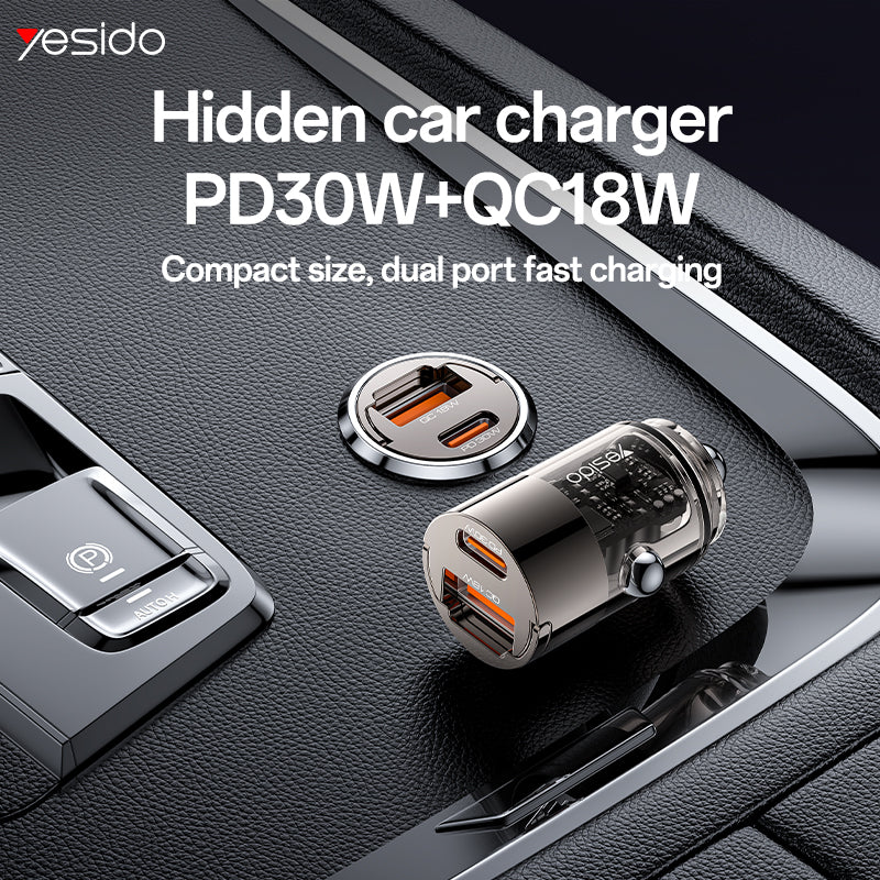 Car charger YESIDO Y68 BLACK