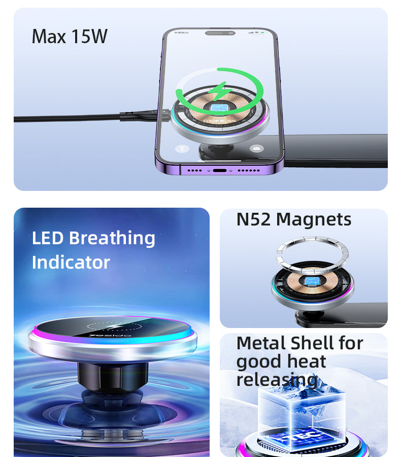 Arm Bendable Magnetic Wireless Charging Phone holder C292