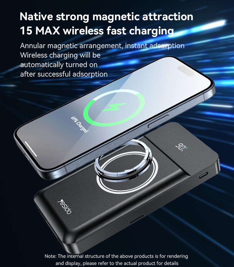 Power bank YESIDO YP69 BLACK