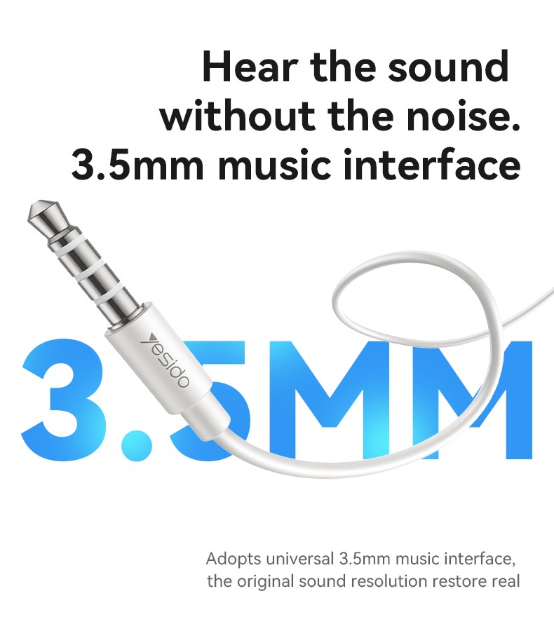 EARPHONE YESIDO YH46 White
