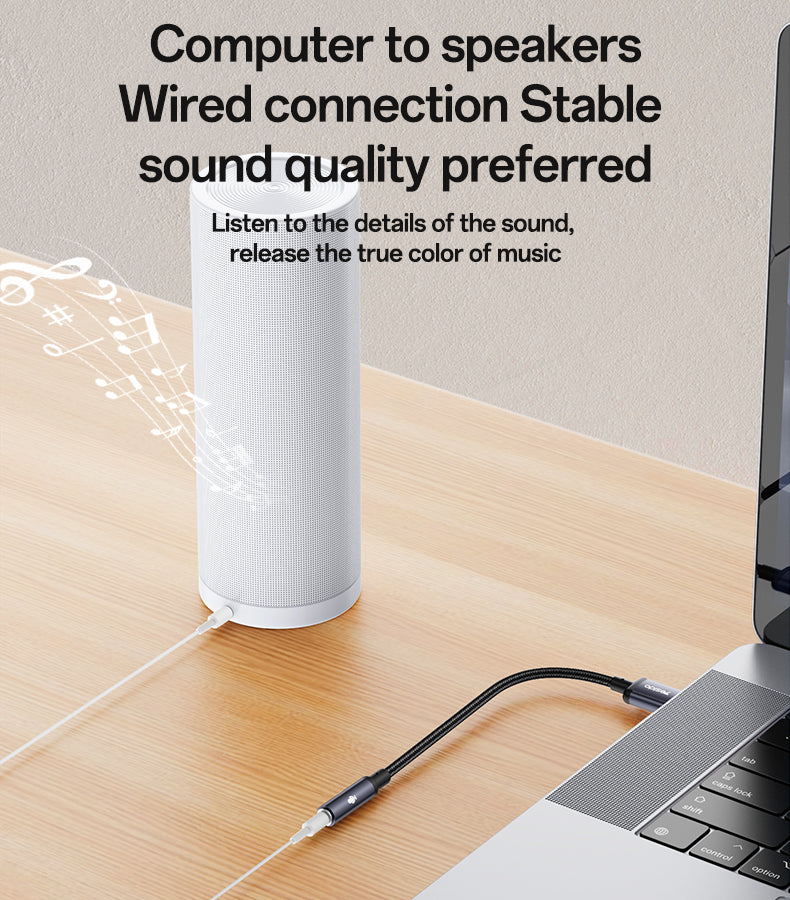 Aux cable YESIDO YAU46 BLACK