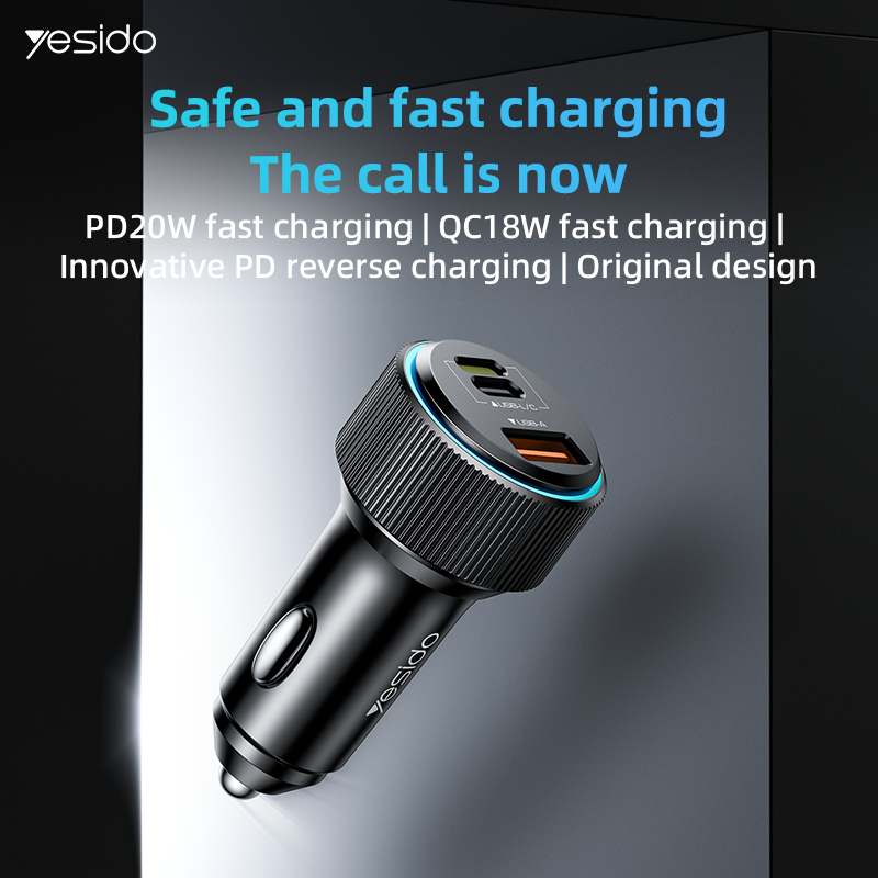 38W Fast Charging Car Charger Y60